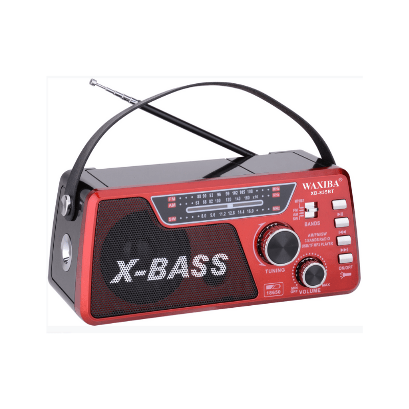 Επαναφορτιζόμενο ραδιόφωνο - XB835BT - 015255 - Red