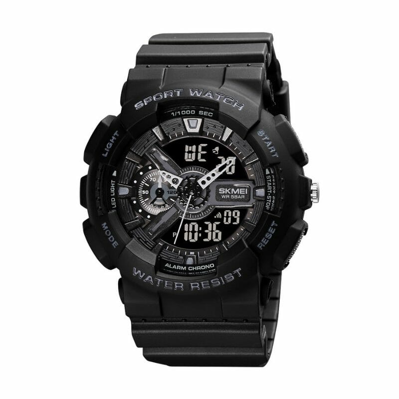 Ψηφιακό/αναλογικό ρολόι χειρός – Skmei - 1688 - 016885 - Black