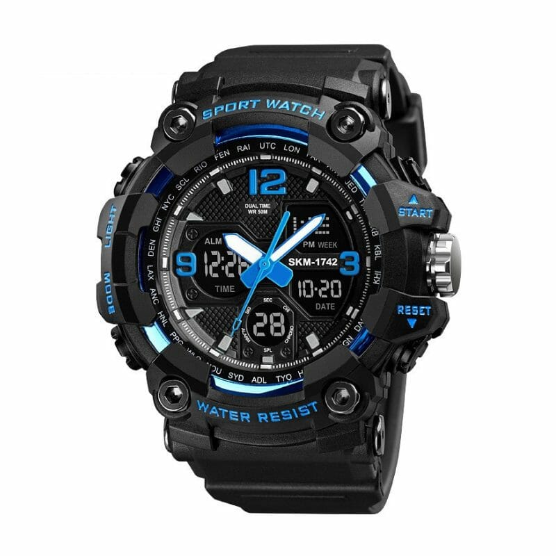Ψηφιακό/αναλογικό ρολόι χειρός – Skmei - 1742 - 017424 - Black/Blue