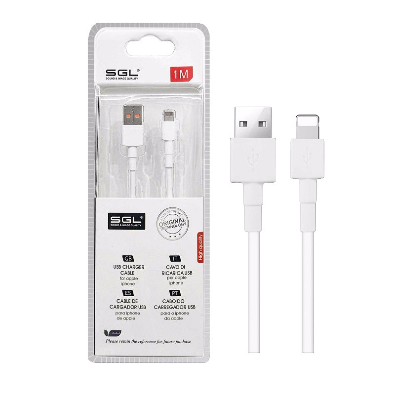 Καλώδιο φόρτισης USB to Lightning - 1m - D5 - 194701