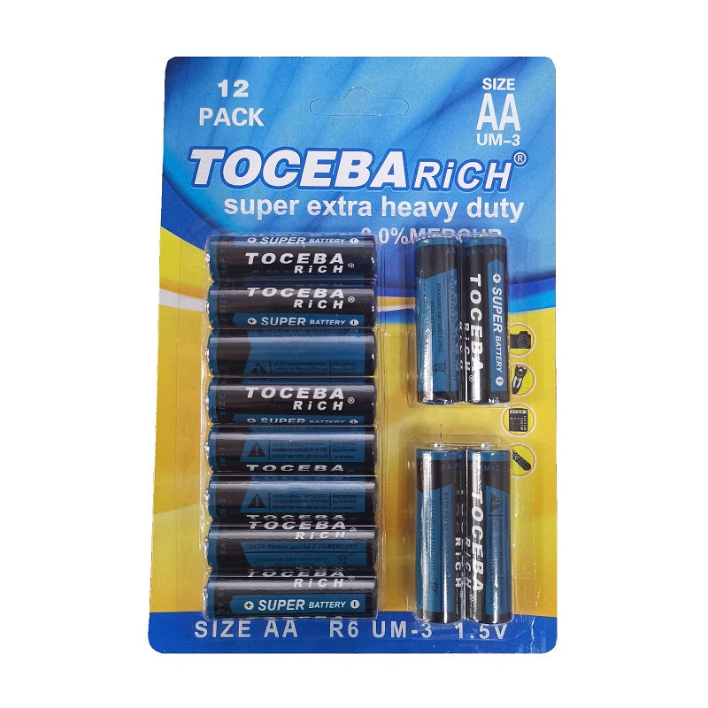 Μπαταρίες - AA - UM-3 - 1.5V - 12pcs - 400086