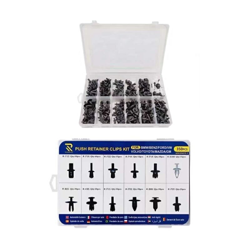 Σετ συνδετήρες αυτοκινήτου - Push Retainer Clips - 350pcs - 043769