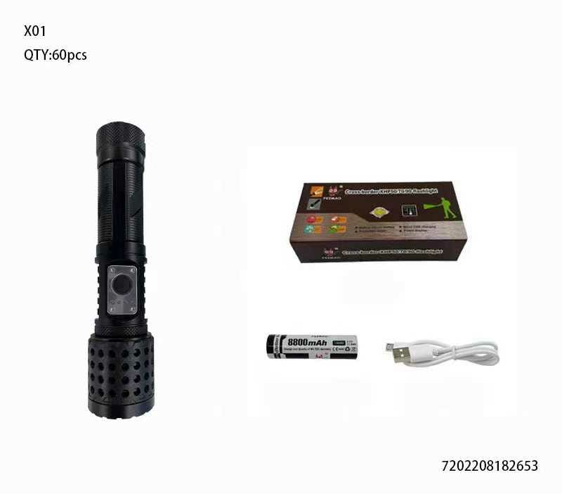 Επαναφορτιζόμενος φακός LED - X01 - 182646