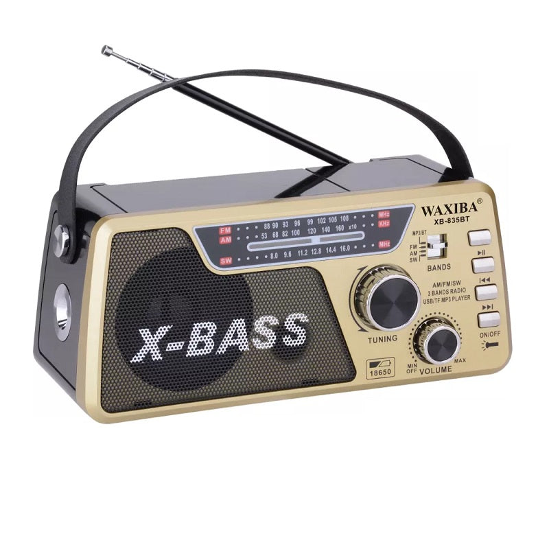 Επαναφορτιζόμενο ραδιόφωνο - XB835BT - 015255 - Gold