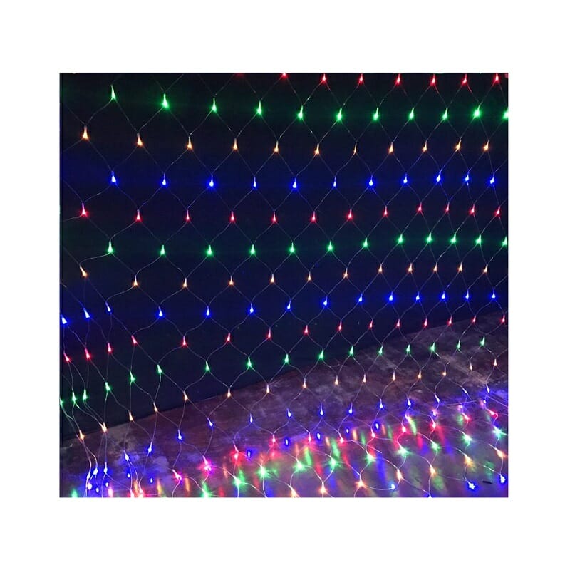 Χριστουγεννιάτικο δίχτυ με φωτάκια - 160 Led - RGB - 210931
