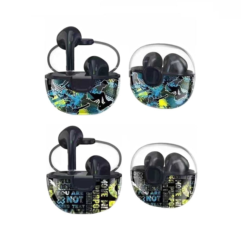 Ασύρματα ακουστικά Bluetooth με θήκη φόρτισης - AKZ-S7 - 780079 - Black