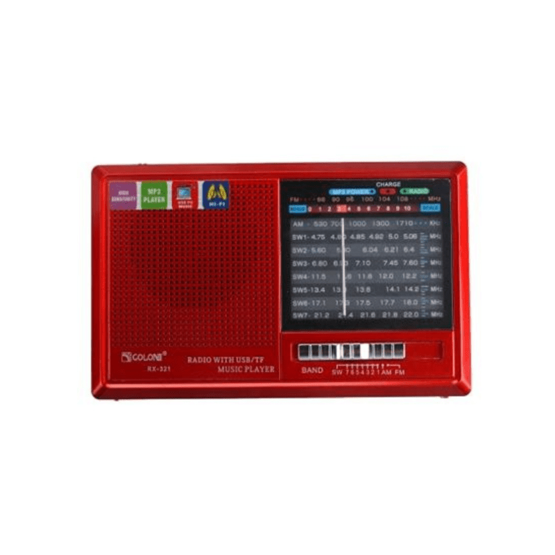 Επαναφορτιζόμενο ραδιόφωνο - RX-323 - 863234 - Red