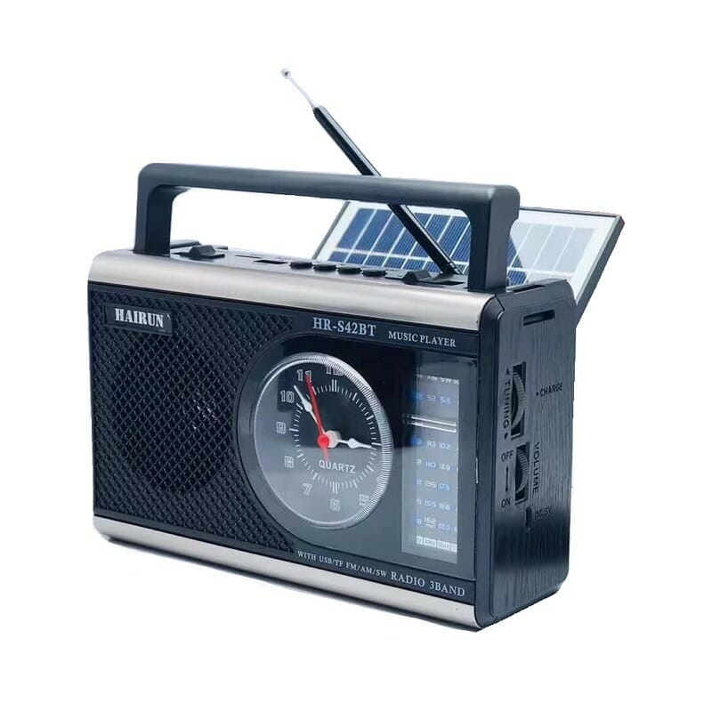 Επαναφορτιζόμενο ραδιόφωνο Retro - HR S40BT - 800403 - Silver
